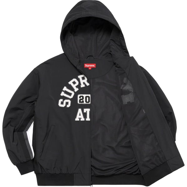 Supreme Appliqué Hooded Track Jacket - Black (front)