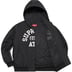 Supreme Appliqué Hooded Track Jacket - Black (front)
