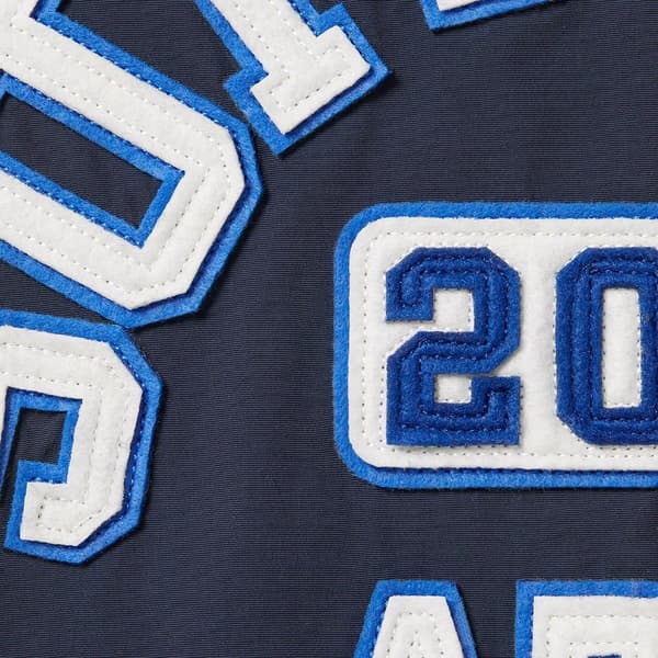 Supreme Appliqué Hooded Track Jacket - Navy (front)