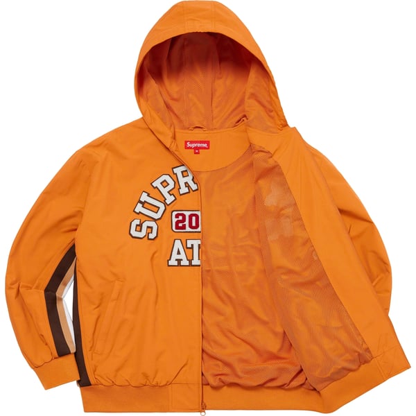Supreme Appliqué Hooded Track Jacket - Orange (front)