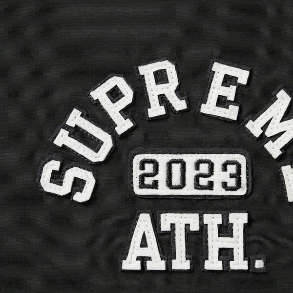 Supreme Appliqué Track Pant - Black (front)