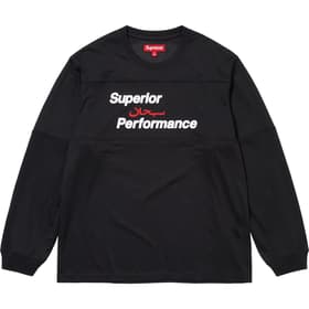 Supreme Arabic Mesh L/S Top Black