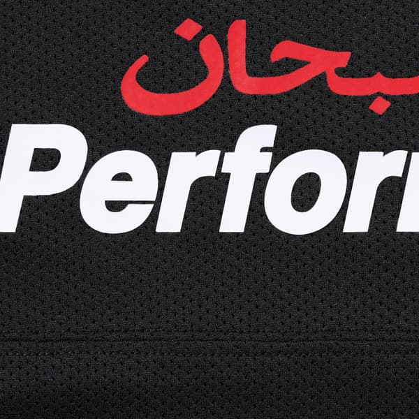 Supreme Arabic Mesh L/S Top - Black (front)