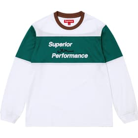 Supreme Arabic Mesh L/S Top White