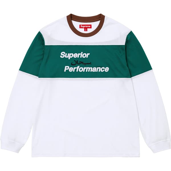 Supreme Arabic Mesh L/S Top - White (front)