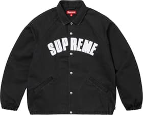 Supreme Arc Denim Coaches Jacket Black