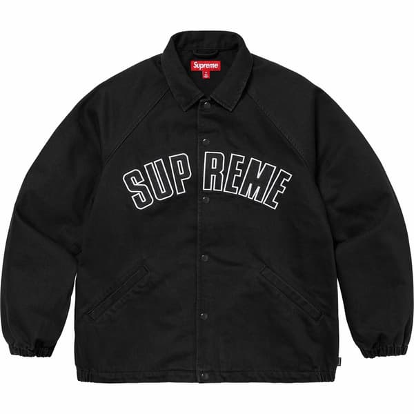 Supreme Arc Denim Coaches Jacket - Black (front)