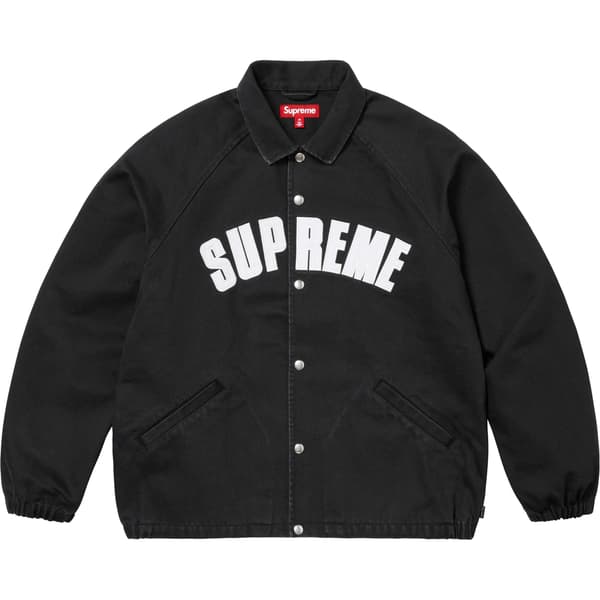 Supreme Arc Denim Coaches Jacket - Black (front)