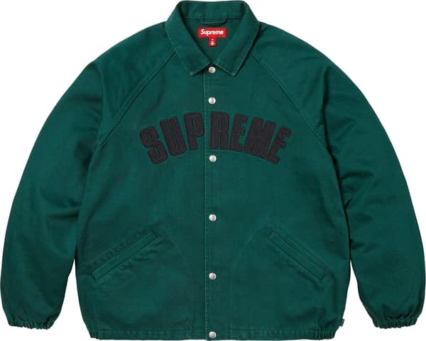 Supreme Arc Denim Coaches Jacket - Green (front)