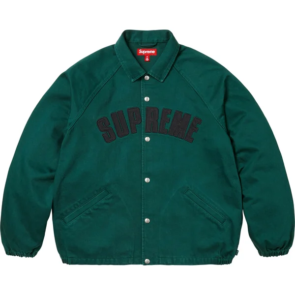 Supreme Arc Denim Coaches Jacket - Green (front)