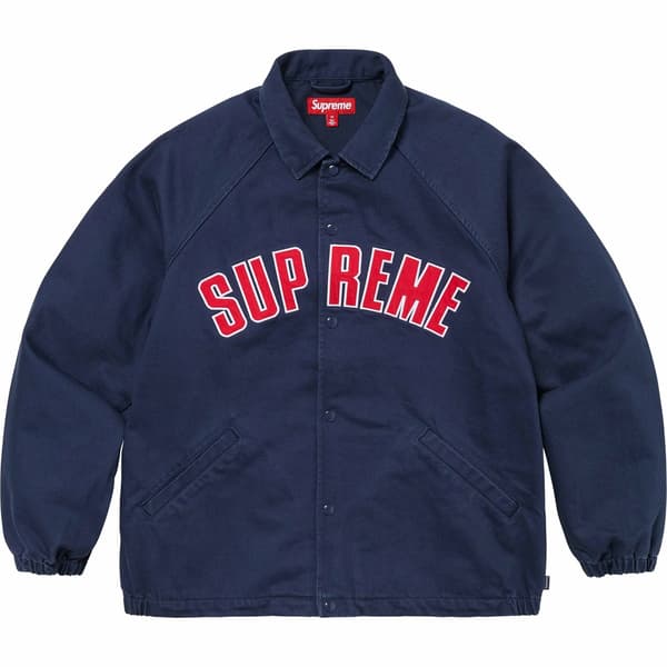 Supreme Arc Denim Coaches Jacket - Navy (front)