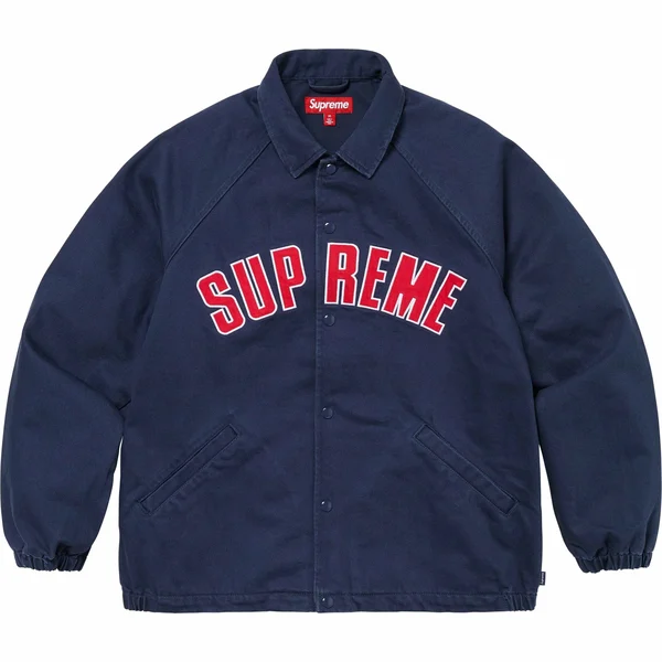 Supreme Arc Denim Coaches Jacket - Navy (front)