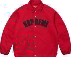 Supreme Arc Denim Coaches Jacket Red