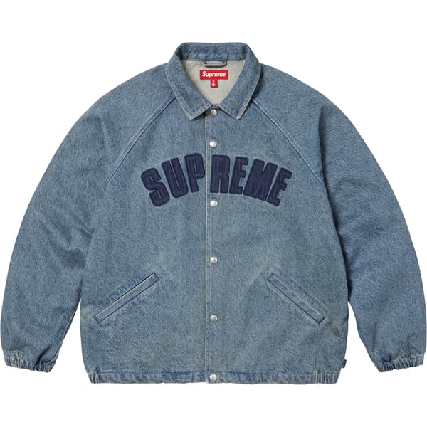 Supreme Arc Denim Coaches Jacket - Washed Indigo (front)