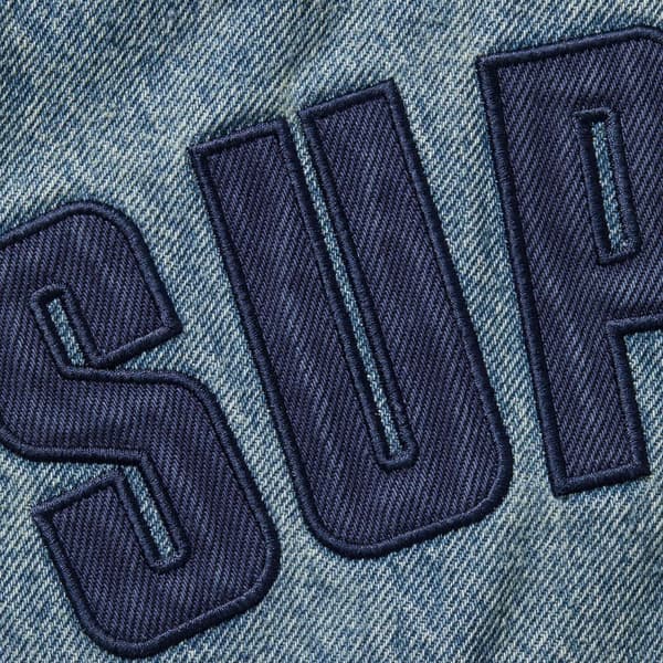 Supreme Arc Denim Coaches Jacket - Washed Indigo (front)