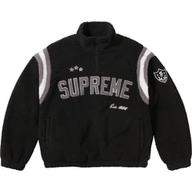 Supreme Arc Half Zip Fleece Pullover Black