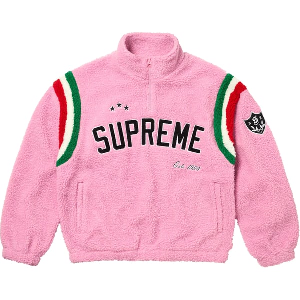 Supreme Arc Half Zip Fleece Pullover - Pink (front)