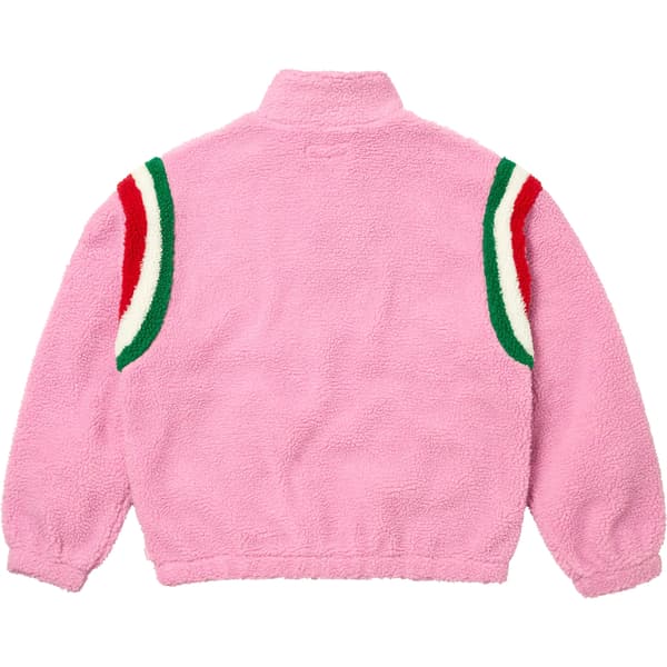 Supreme Arc Half Zip Fleece Pullover - Pink (front)