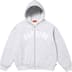 Supreme Arc Thermal Lined Zip Up Hooded Sweatshirt - Ash Grey (front)