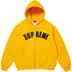 Supreme Arc Thermal Lined Zip Up Hooded Sweatshirt - Bright Gold (front)