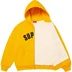 Supreme Arc Thermal Lined Zip Up Hooded Sweatshirt - Bright Gold (front)