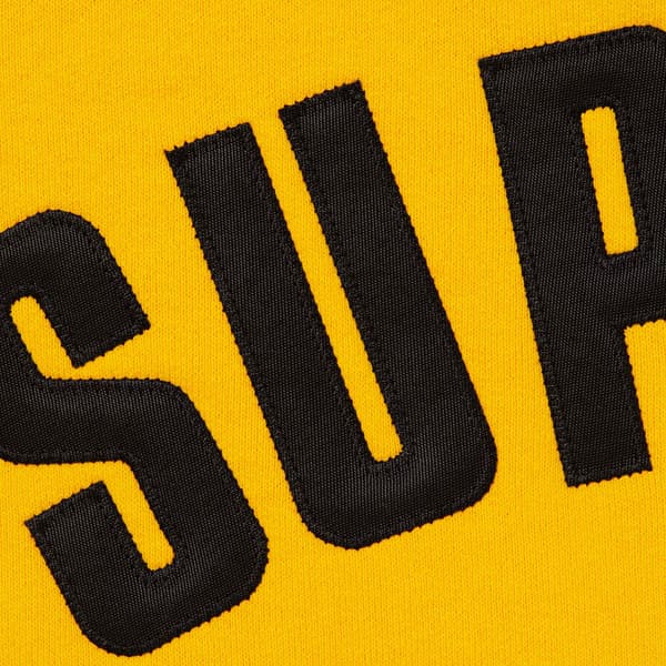 Supreme Arc Thermal Lined Zip Up Hooded Sweatshirt - Bright Gold (front)