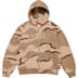 Supreme Arc Thermal Lined Zip Up Hooded Sweatshirt - Desert Camo (front)