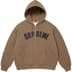 Supreme Arc Thermal Lined Zip Up Hooded Sweatshirt - Dusty Brown (front)