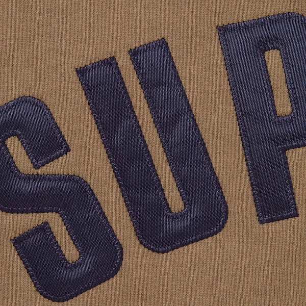 Supreme Arc Thermal Lined Zip Up Hooded Sweatshirt - Dusty Brown (front)