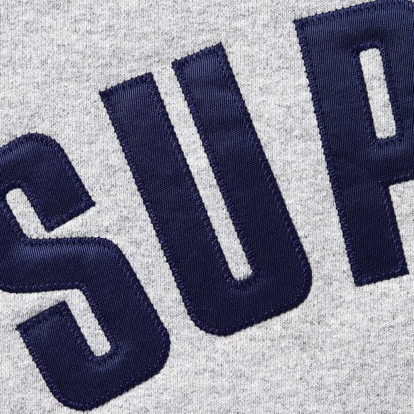 Supreme Arc Thermal Lined Zip Up Hooded Sweatshirt - Heather Grey (front)