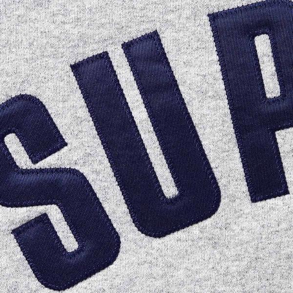 Supreme Arc Thermal Lined Zip Up Hooded Sweatshirt - Heather Grey (front)