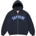 Supreme Arc Thermal Lined Zip Up Hooded Sweatshirt - Navy (front)
