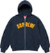 Supreme Arc Thermal Lined Zip Up Hooded Sweatshirt - Navy (front)