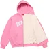 Supreme Arc Thermal Lined Zip Up Hooded Sweatshirt - Pink (front)