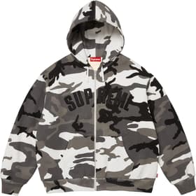 Supreme Arc Thermal Lined Zip Up Hooded Sweatshirt Snow Camo