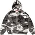Supreme Arc Thermal Lined Zip Up Hooded Sweatshirt - Snow Camo (front)