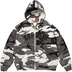 Supreme Arc Thermal Lined Zip Up Hooded Sweatshirt - Snow Camo (front)