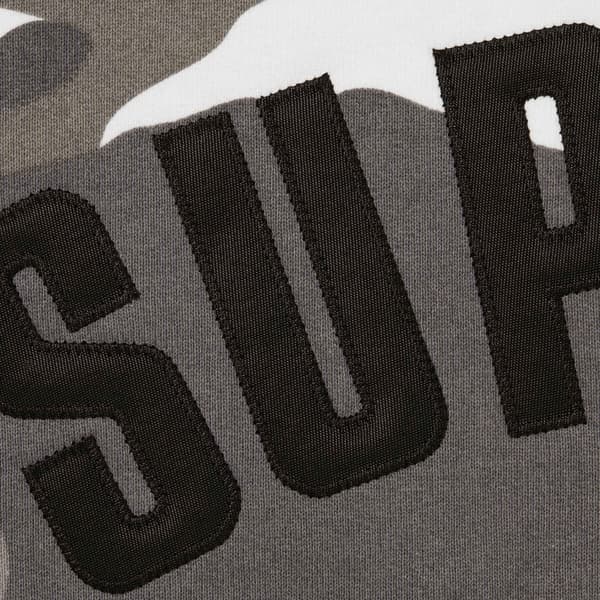 Supreme Arc Thermal Lined Zip Up Hooded Sweatshirt - Snow Camo (front)