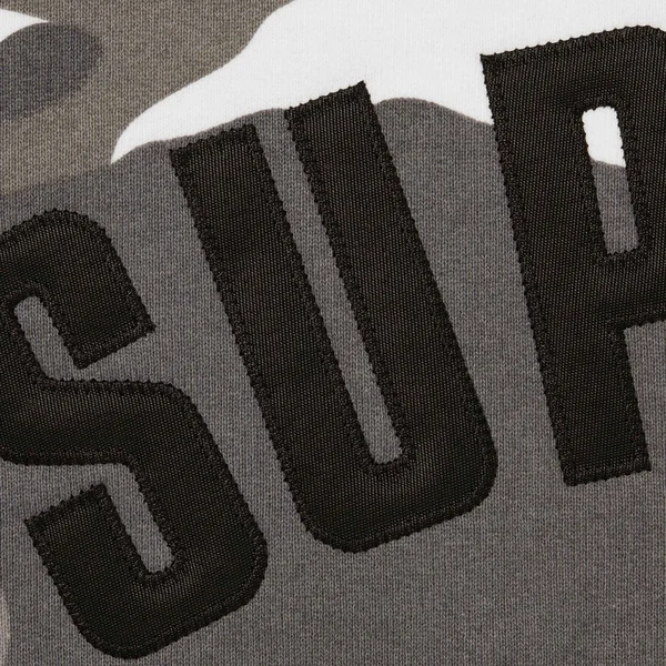 Supreme Arc Thermal Lined Zip Up Hooded Sweatshirt - Snow Camo (front)