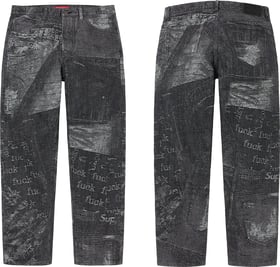 Supreme Archive Denim Jacquard Regular Jean