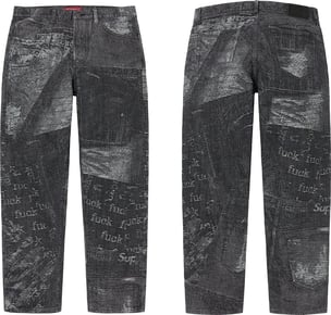 Supreme Archive Denim Jacquard Regular Jean