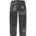 Supreme Archive Denim Jacquard Regular Jean - Black (front)