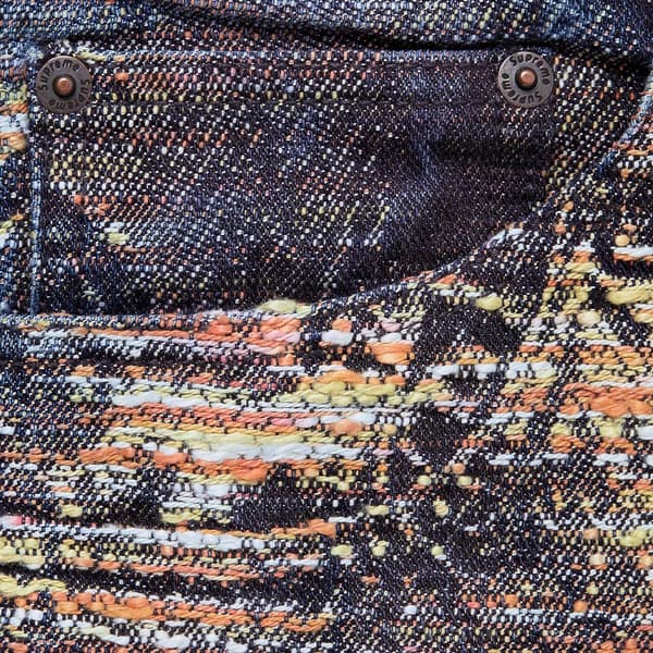 Supreme Archive Denim Jacquard Regular Jean - Blue (front)