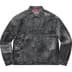 Supreme Archive Denim Jacquard Trucker Jacket - Black (front)