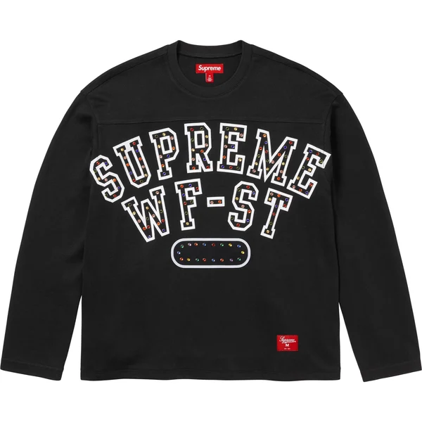 Supreme Athletic Studded L/S Top - Black (front)