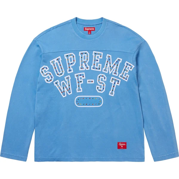 Supreme Athletic Studded L/S Top - Blue (front)