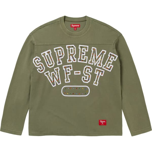 Supreme Athletic Studded L/S Top - Olive (front)