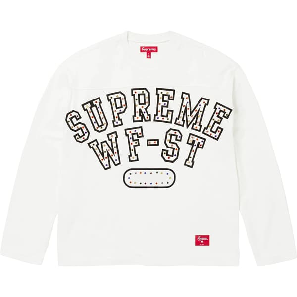 Supreme Athletic Studded L/S Top - White (front)