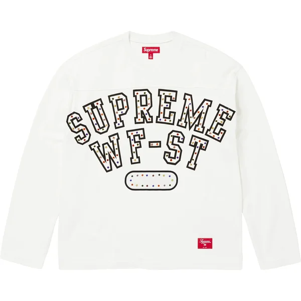 Supreme Athletic Studded L/S Top - White (front)