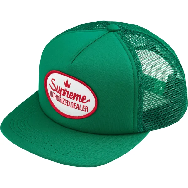 Supreme Authorized Mesh Back 5-Panel - Green (front)